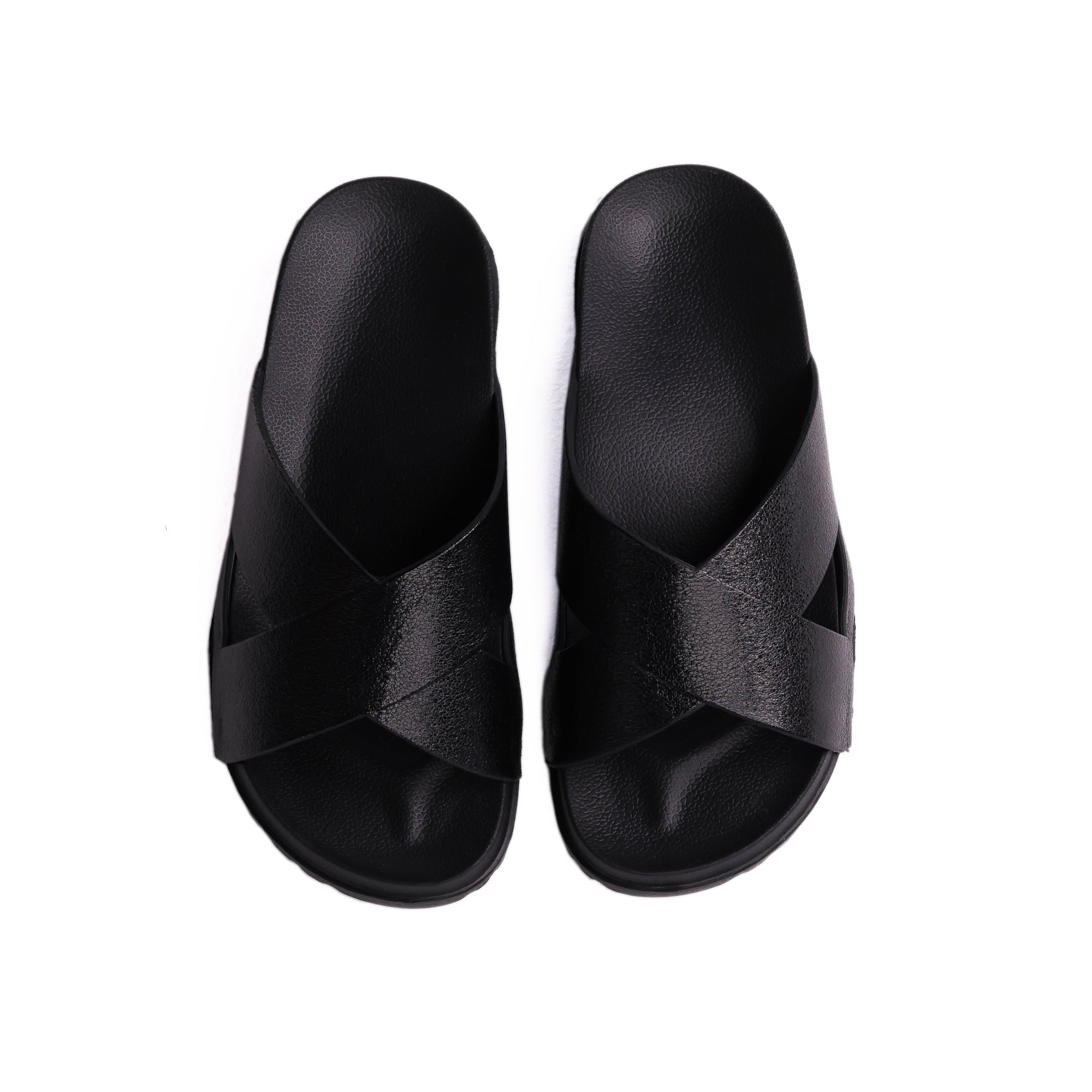 Black Criss Cross X-Galaxy Slide - شريحة X-Galaxy ذات الصليب الأسود المتقاطع 