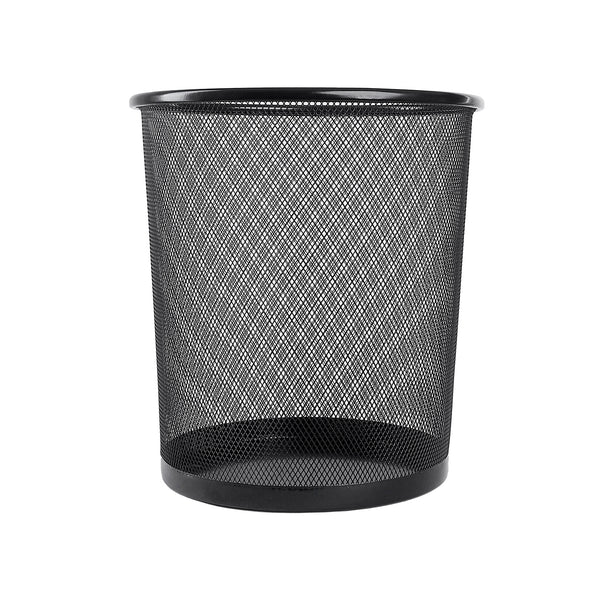 سلة مهملات سلك مستديرة اسود مقاس كبير