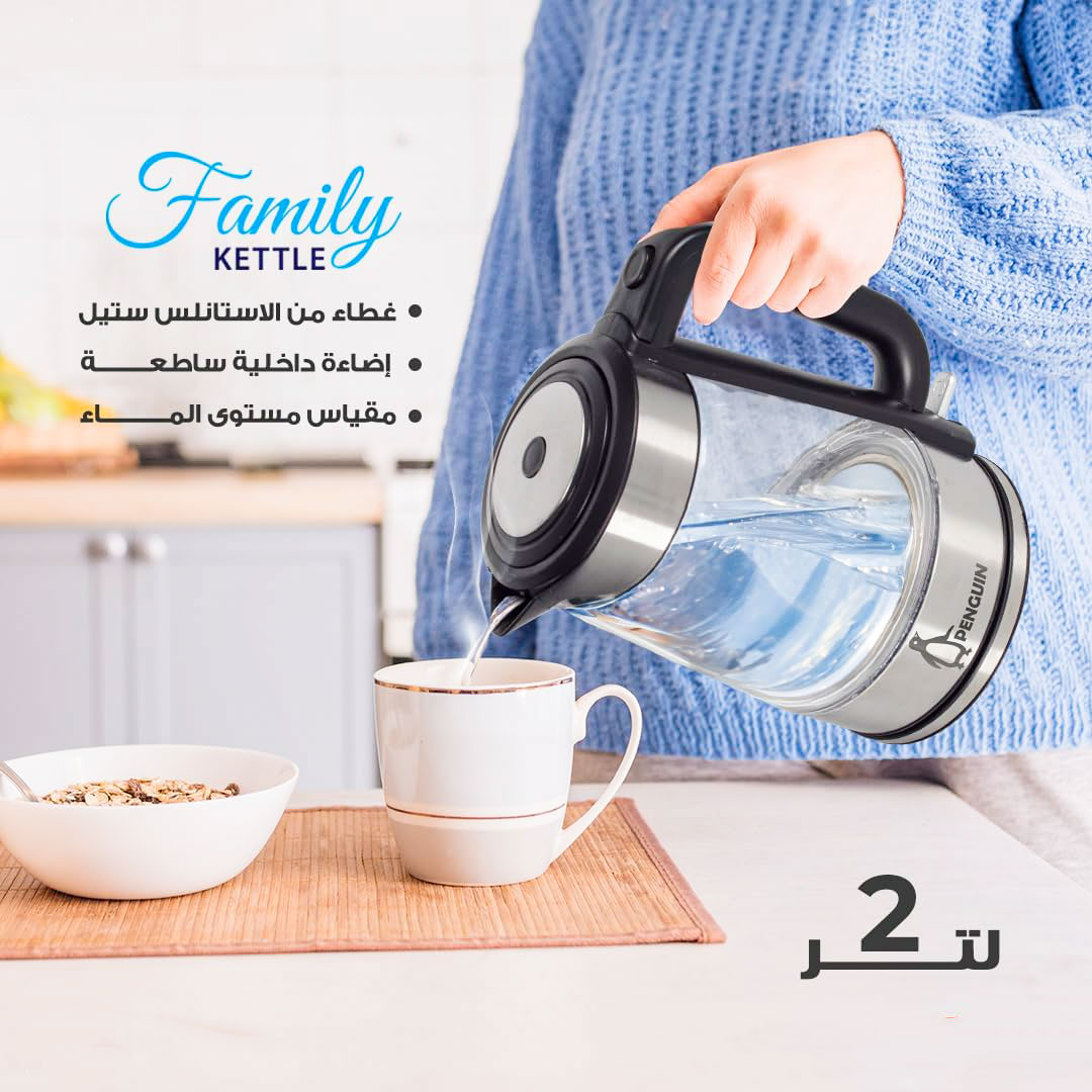 غلاية بنجوين بايركس 2 لتر 2200 وات موديل PK-1000 