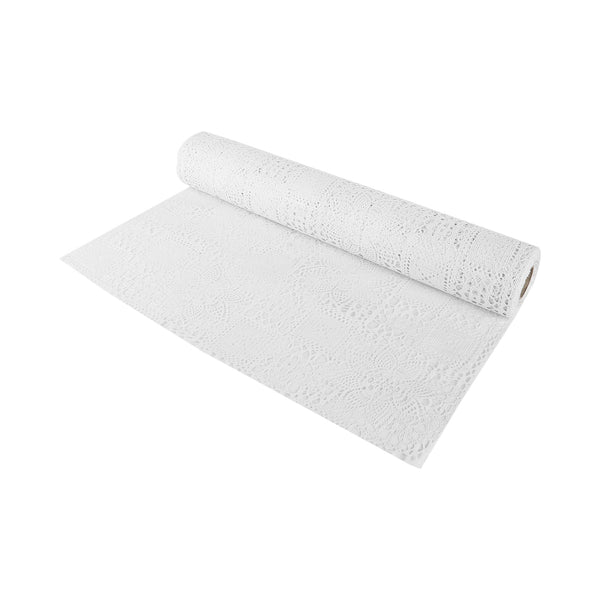 Plain white roll per meter
