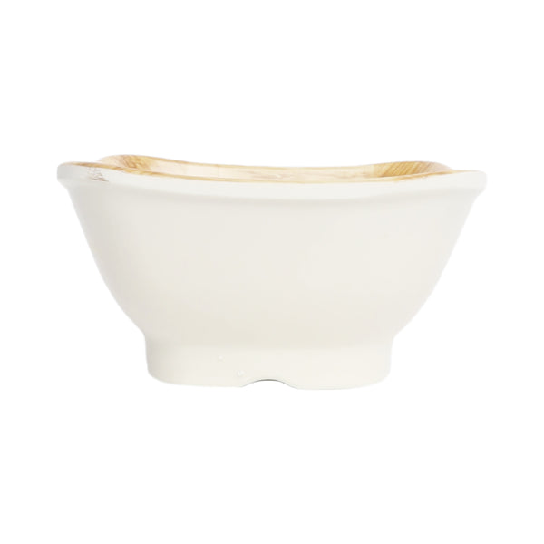square wooden melamine bowl