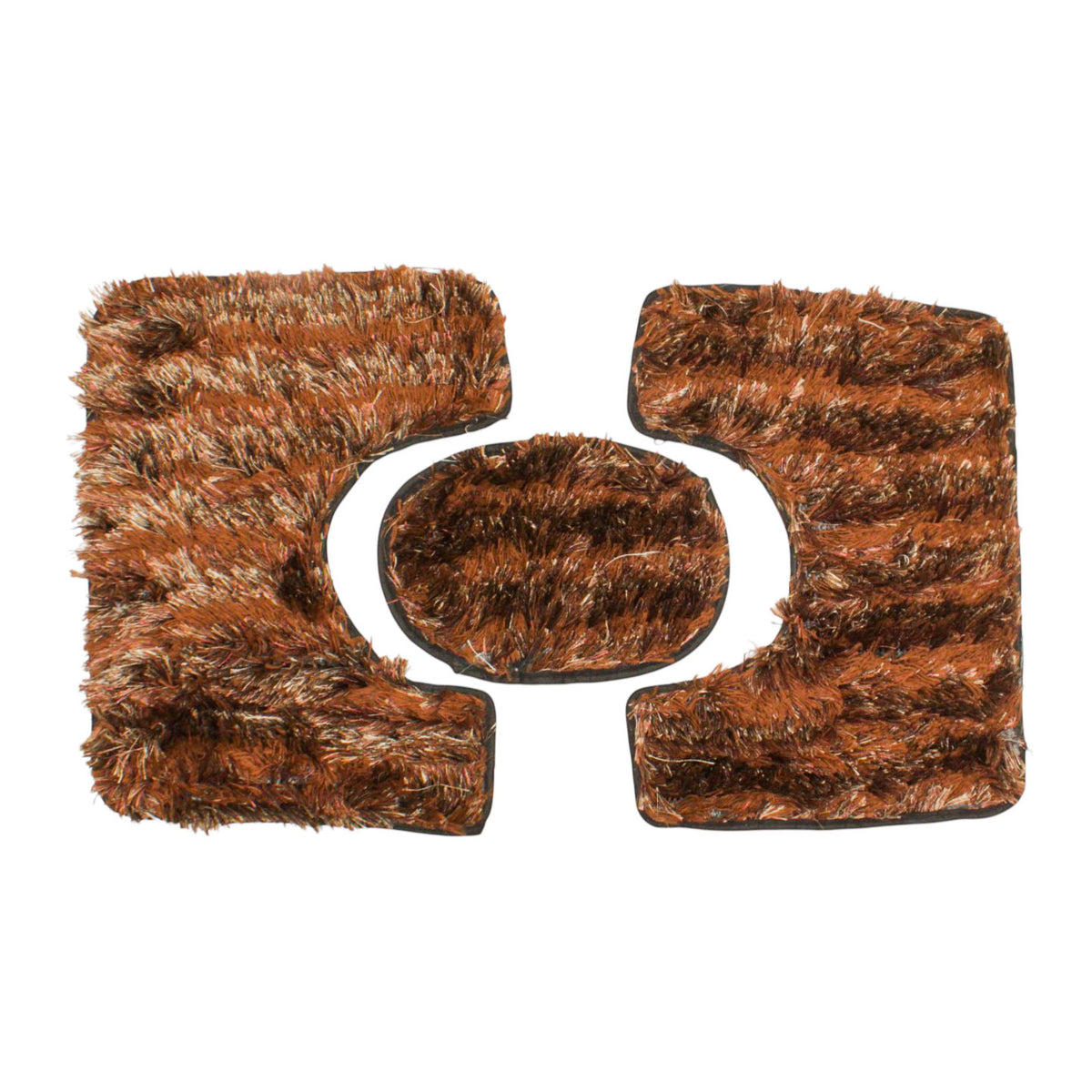 4-piece shaggy serry tex bathroom set
