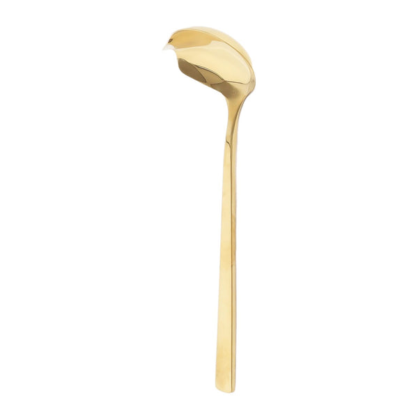 Gold square handle distribution spoon