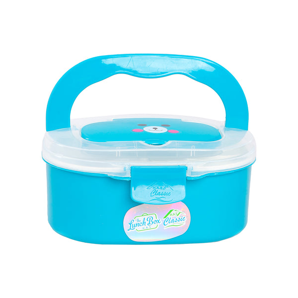 Classic oval plastic lunch box, small size