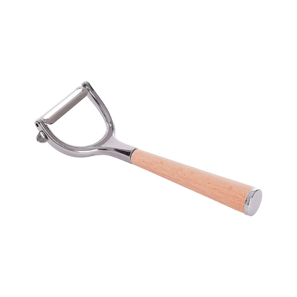 مقشرة خضار ستانلس بيد خشب