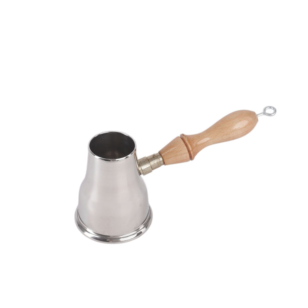 كنكة قهوة ستانلس يد خشب مقاس 2 