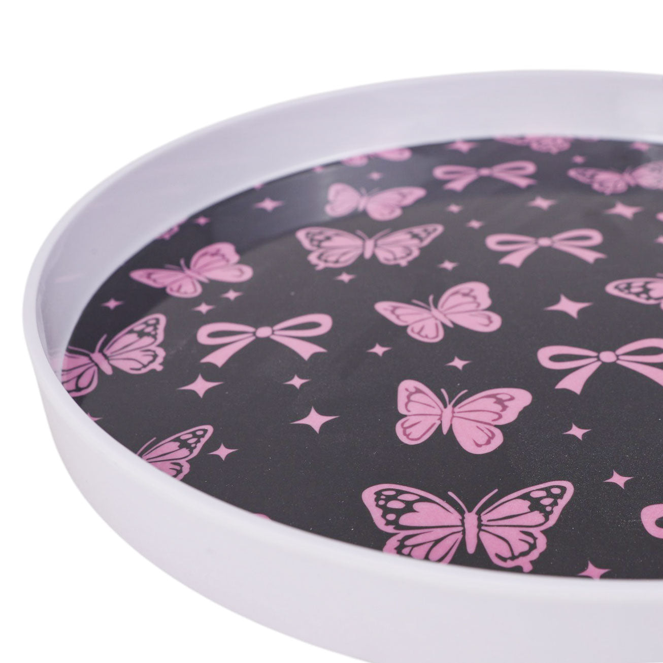 صينية تقديم ميلامين مستديرة رسمة مقاس وسط