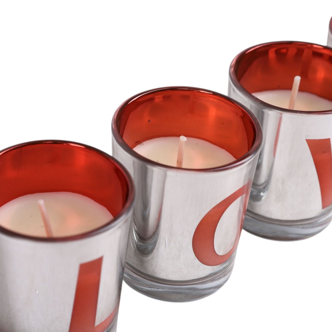 طقم كوب شمع عطري 4 قطعة لوف موديل M-407
