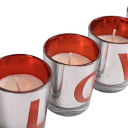 طقم كوب شمع عطري 4 قطعة لوف موديل M-407
