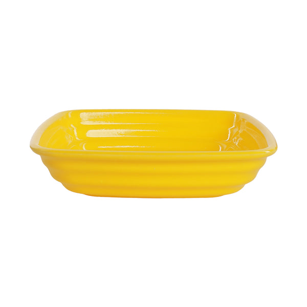 Melamine ribbed plate