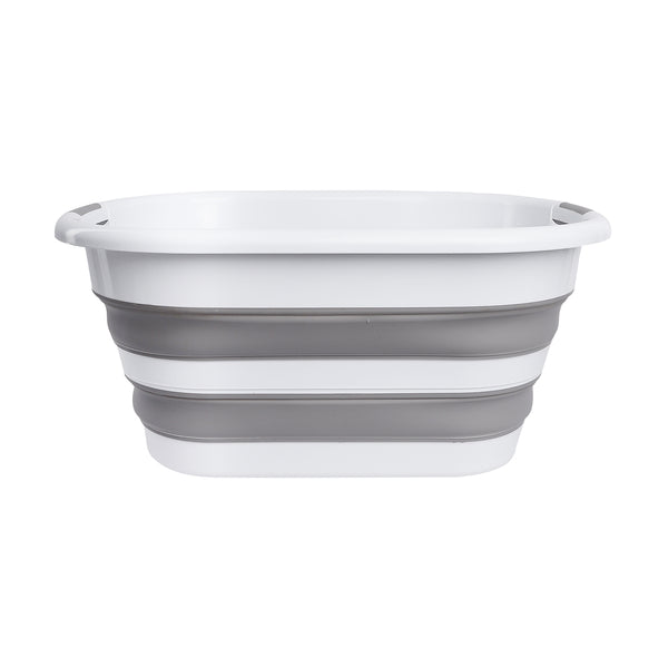 Folding silicone baby bathtub