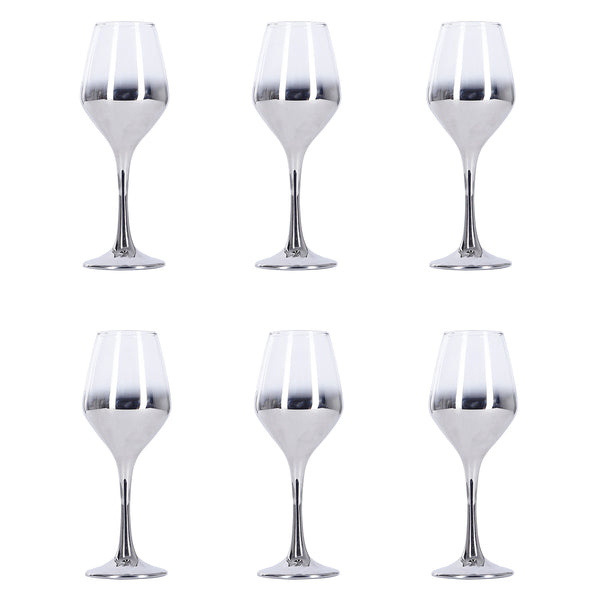 Al Fanar Dream S Platinum Evaporating Glass Set, 6 Pieces, Model 3868