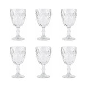 طقم كاس زجاج دريم 6 قطعة DIAMOND STEMWARE موديل 2-4001