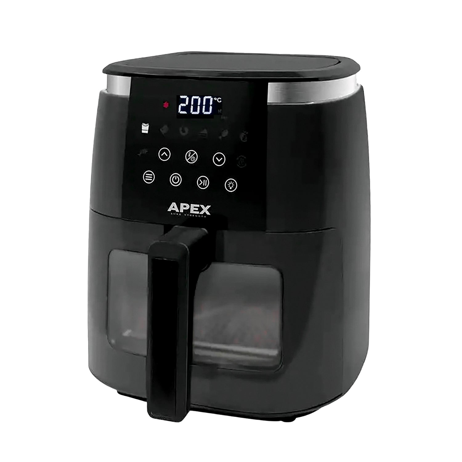 قلاية هوائية APEX شاشة ديجيتال تاتش 6.5 لتر 1500 وات 7 برامج بريميوم موديل GLA-6012B-D-(TN) 