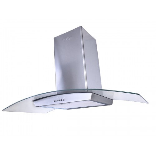 CAPPE INOX 90cm شفاط مطبخ تركى ,3 سرعات, اضاءة ليد قوة شفط 750