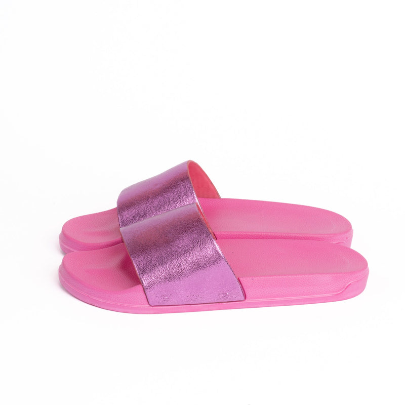 Galaxy Slides for Teen Girls -شبشب شرائح جالاكسي بناتي 