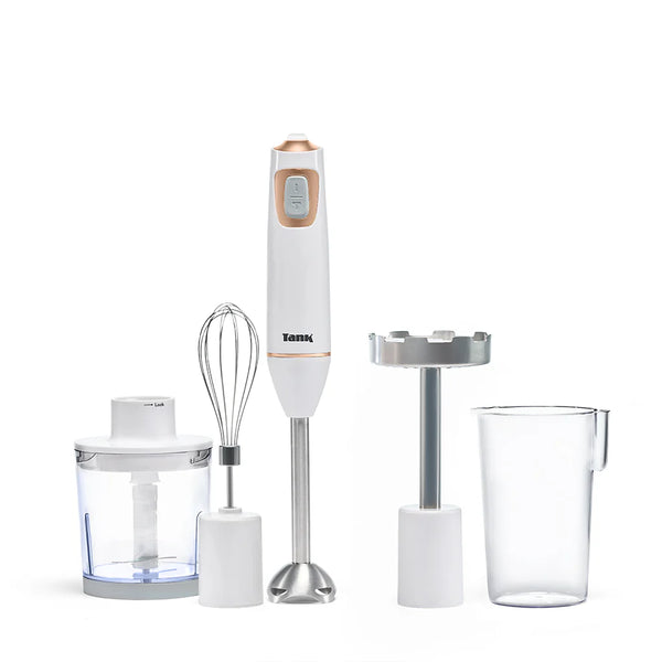 هاند بلندر تانك 600 وات بالملحقات ابيض×روز جولد موديل CM-6003-1