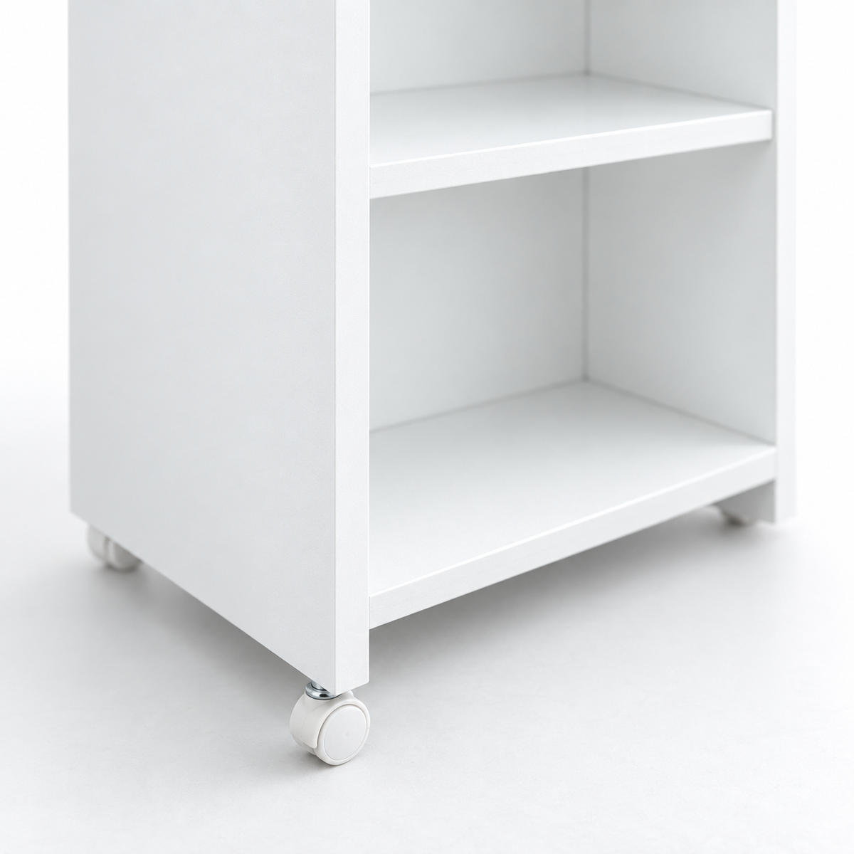 مكتبة MDF أبيض - 84×30×40×28 سم