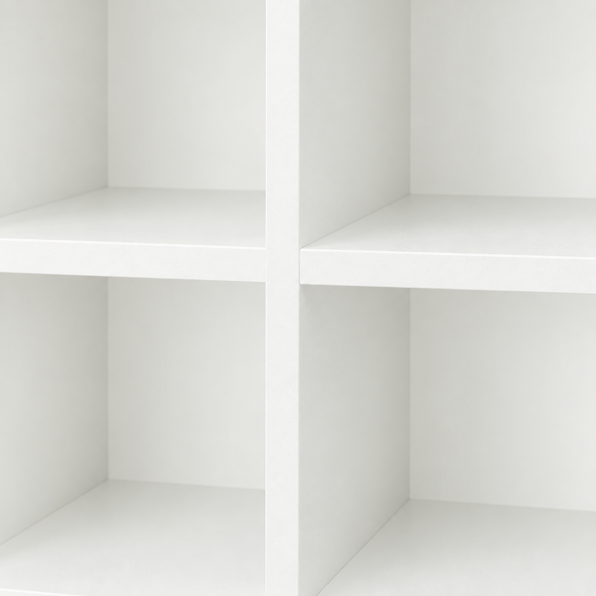 مكتبة MDF أبيض - 150×150×40 سم