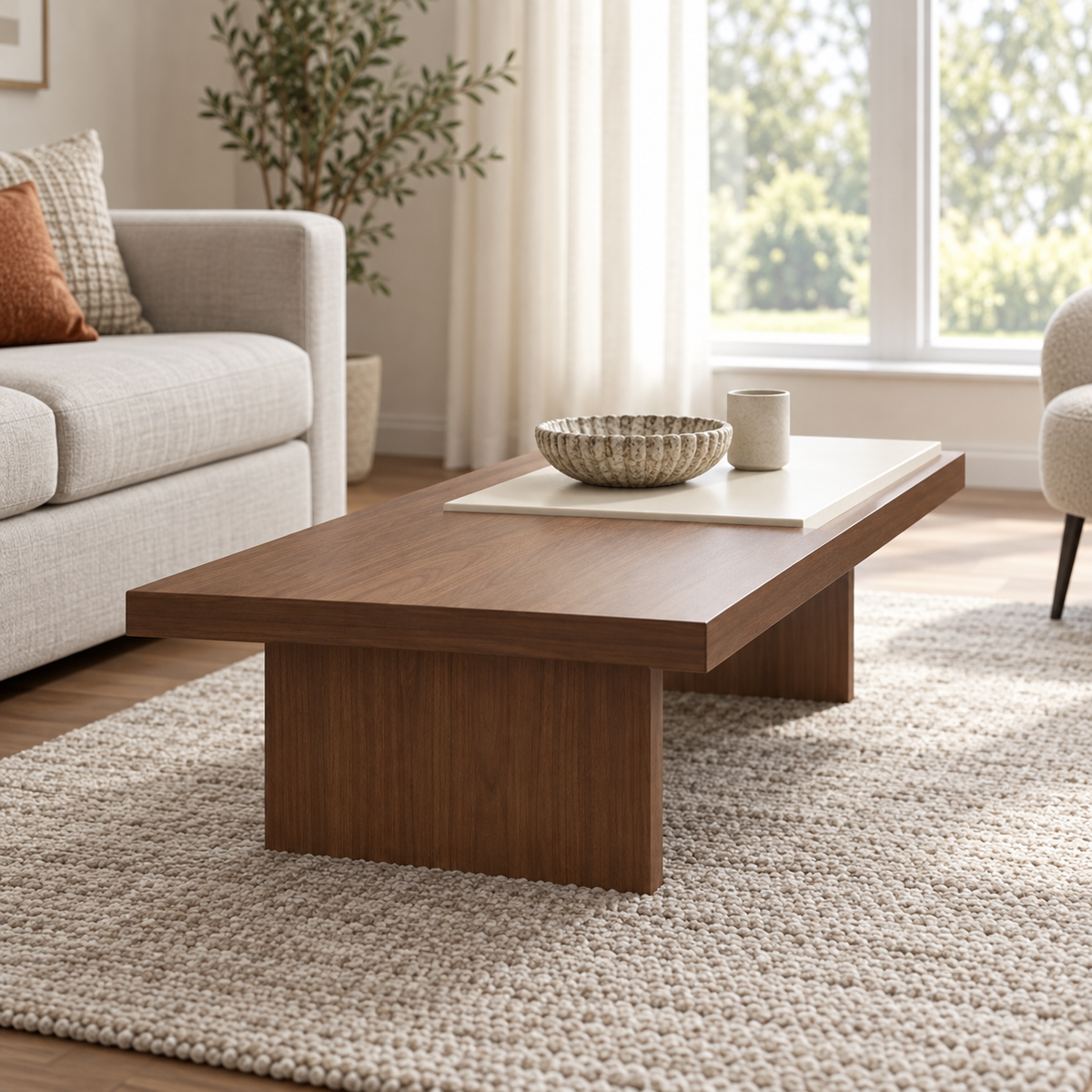 ترابيزة قهوة MDF - 100×50×45 سم