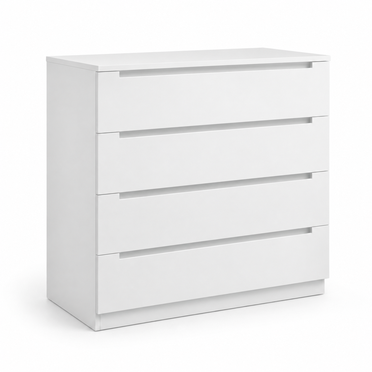 وحدة أدراج MDF 4 أدراج أبيض - 90×90×45 سم