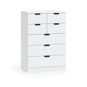 وحدة أدراج MDF 7 أدراج أبيض - 90×50×40 سم