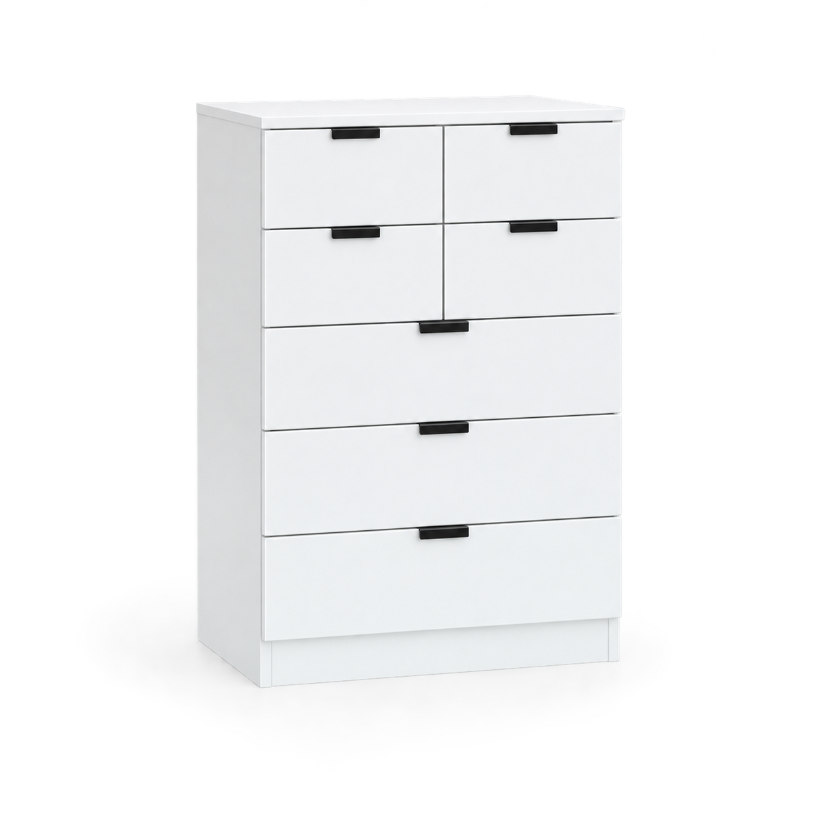 وحدة أدراج MDF 7 أدراج أبيض - 90×50×40 سم