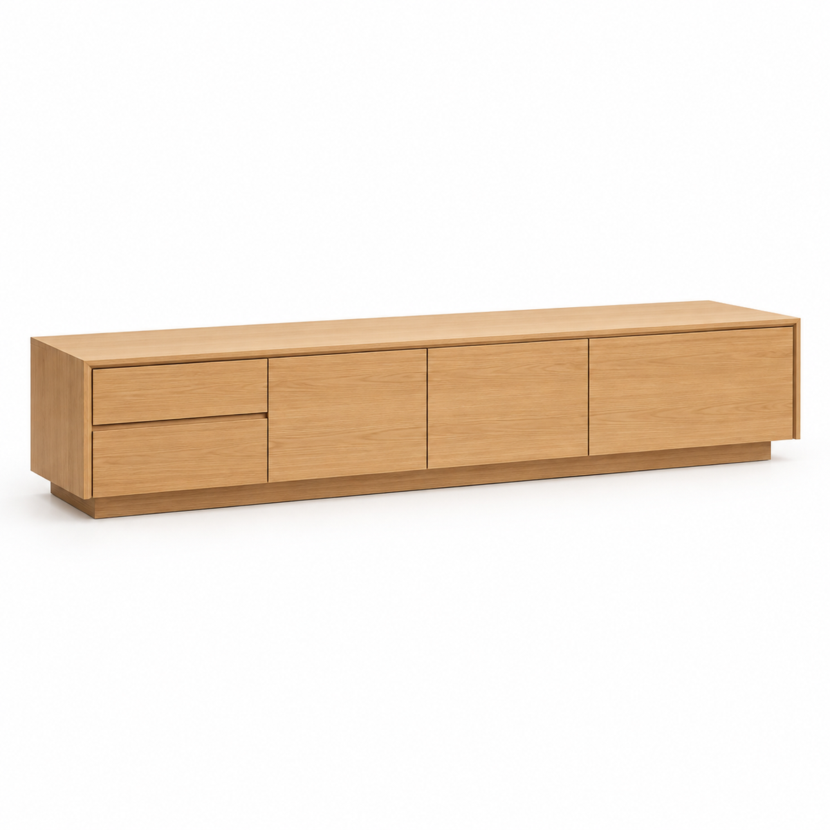 وحدة تلفزيون MDF بيچ - 200×40×50 سم