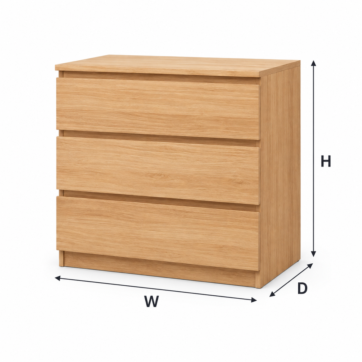 وحدة أدراج MDF - 70×40 سم - موديل WDY120