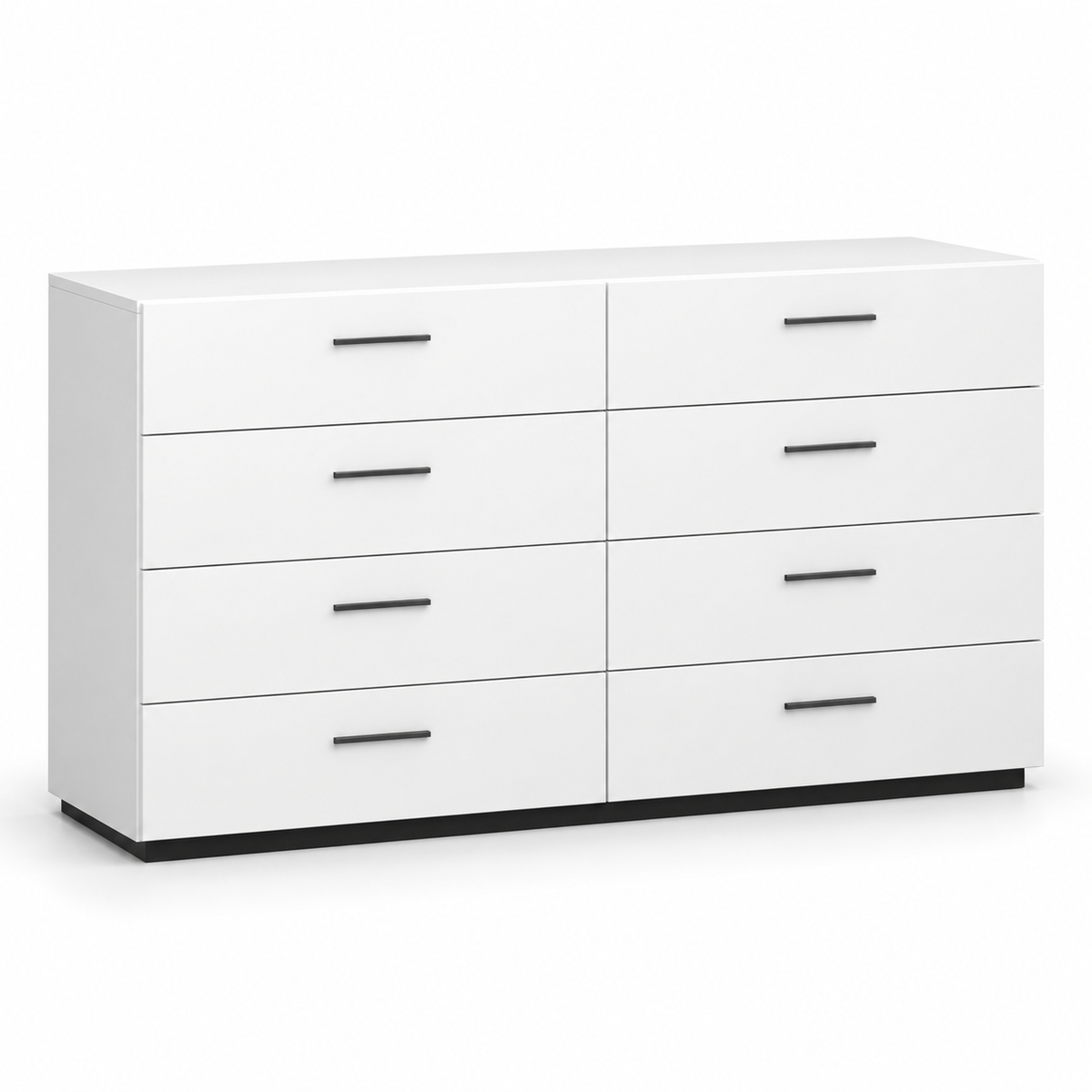 وحدة أدراج MDF 8 أدراج أبيض - 80×90×45 سم