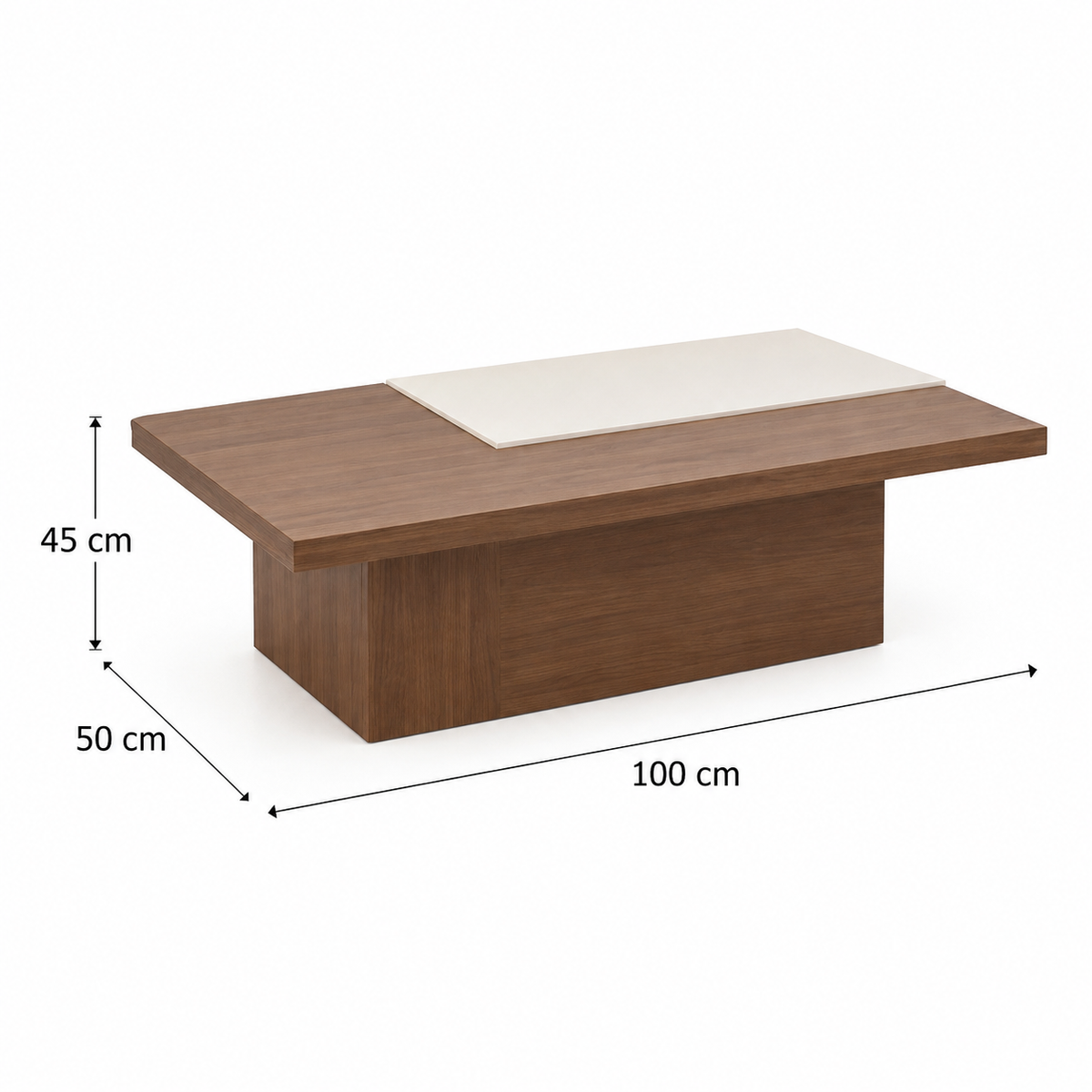 ترابيزة قهوة MDF - 100×50×45 سم