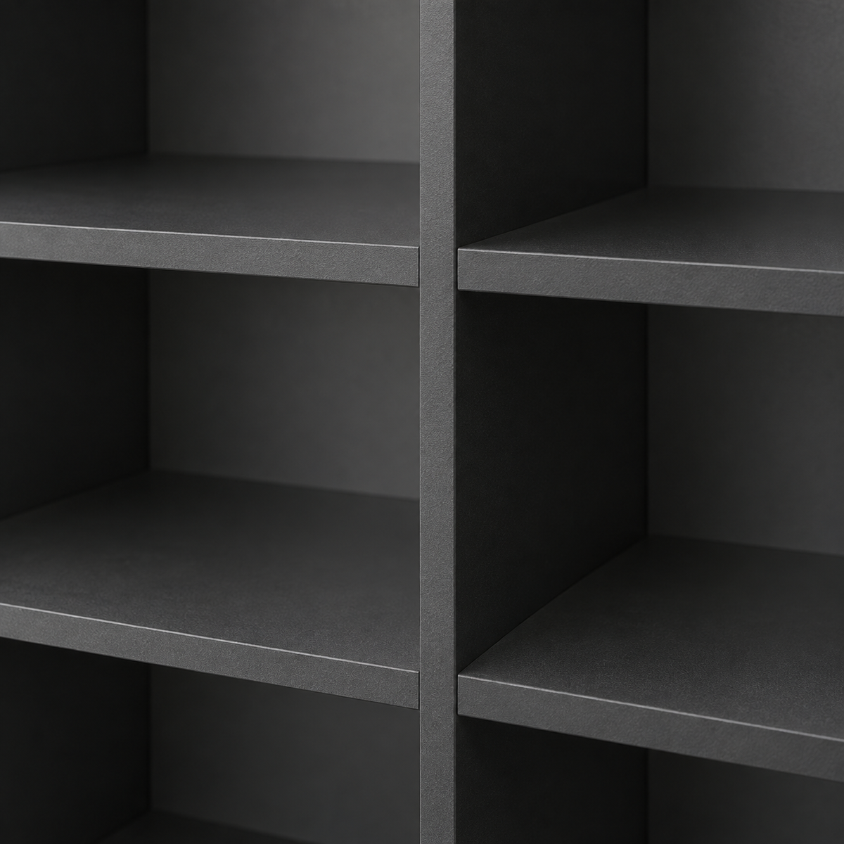 مكتبة MDF أسود - 140×95×37 سم