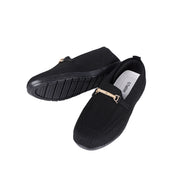 حذاء حريمي تريكو FASHION توكة معدن كعب مخدة موديل 111