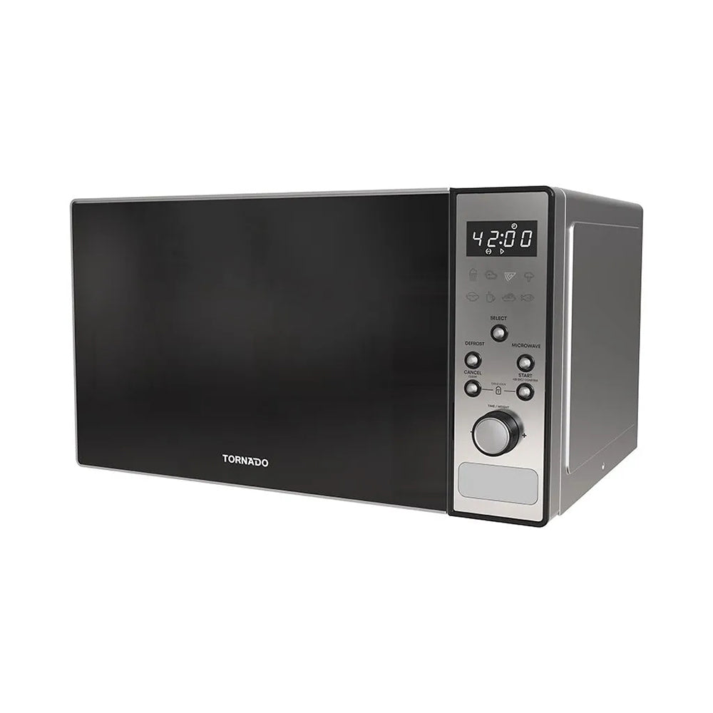 ميكروويف تورنيدو 25 لتر 900 وات سولو سيلفر موديل TMDS-25EL-S