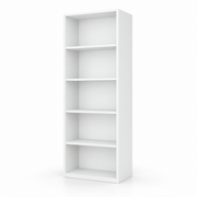 مكتبة MDF أبيض - 160×30×60×28 سم