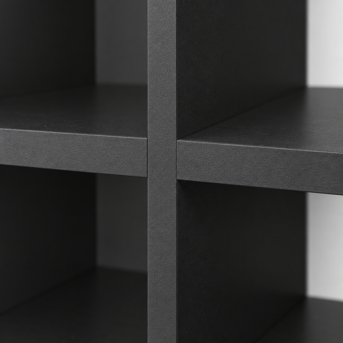 مكتبة MDF أسود - 150×75×40 سم