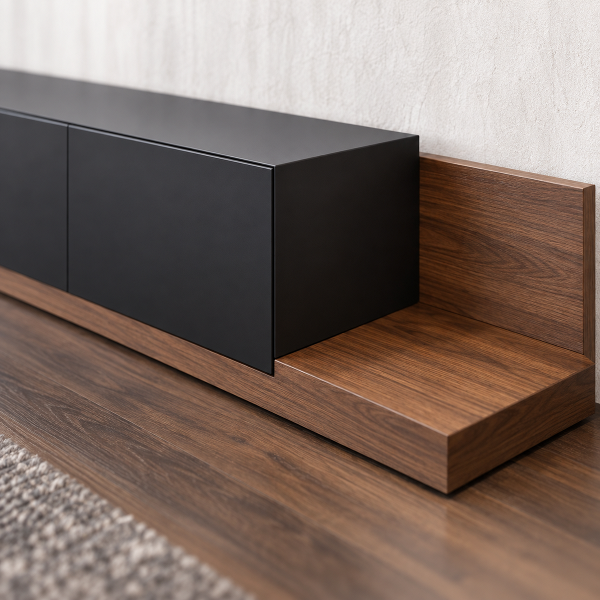 وحدة تلفزيون MDF ميلامين - 200×40 سم