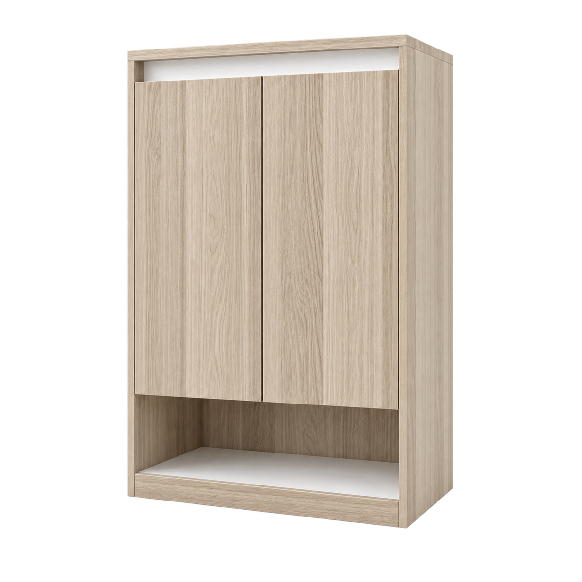 جزامة MDF بيچ وأبيض - 38×96×80 سم - التوحيد والنور