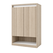 جزامة MDF بيچ وأبيض - 38×96×80 سم - التوحيد والنور