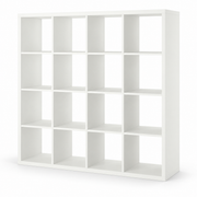 مكتبة MDF أبيض - 150×150×40 سم