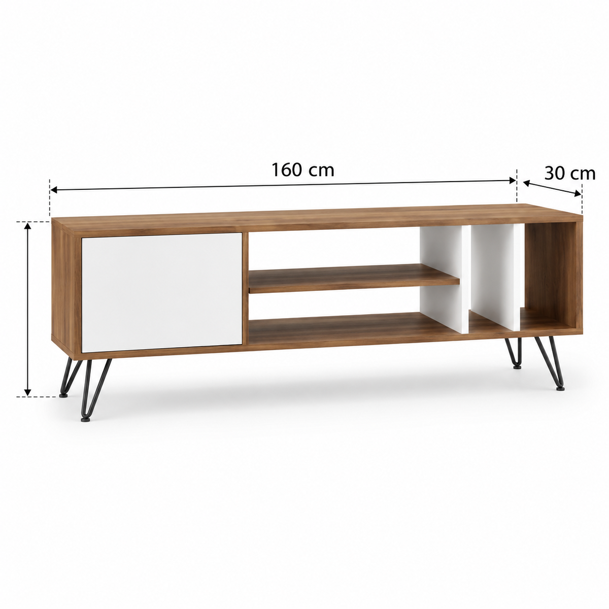 ترابيزة تلفزيون MDF - 30×160 سم - موديل WM47