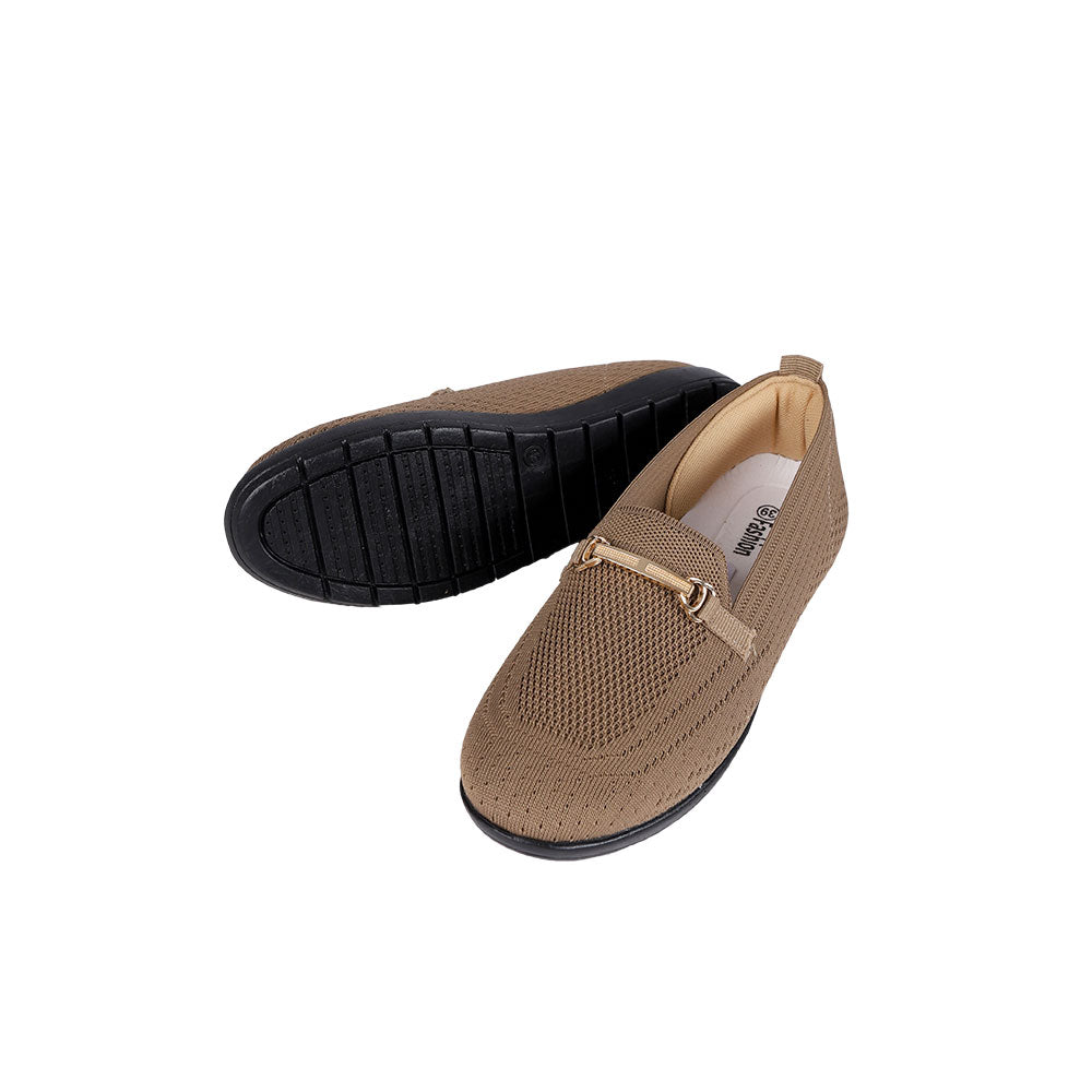 حذاء حريمي تريكو FASHION توكة معدن كعب مخدة موديل 111