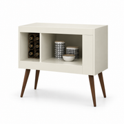 ركن قهوة MDF أبيض وبني - 80×30×80 سم - التوحيد والنور